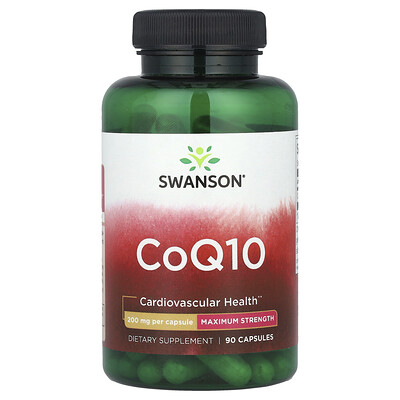 Photos - Vitamins & Minerals Swanson , CoQ10, Maximum Strength, 200 mg, 90 Capsules SWV-02035 