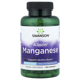 Swanson Vitamins, Manganeso Albion®, 40 mg, 180 cápsulas