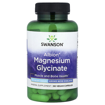 Swanson , Albion®, Magnesium Glycinate, 133 Mg, 90 Vegan Capsules