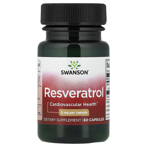 Swanson Vitamins, Resveratrol, 5 mg, 60 Kapseln