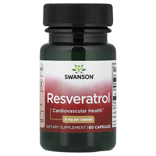Swanson Vitamins, Resveratrol, 5 mg, 60 capsules