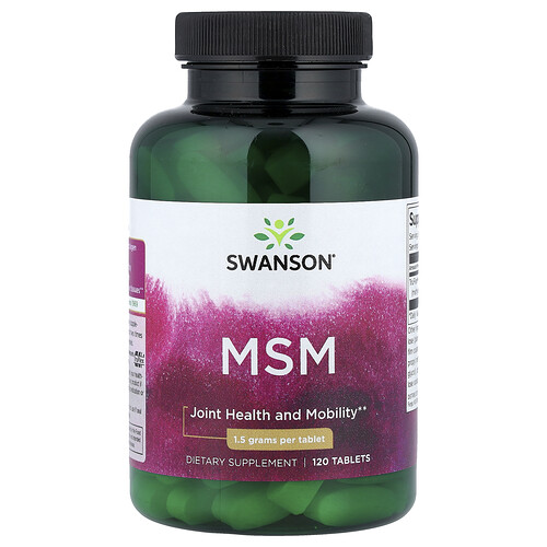 Swanson Vitamins MSM, 1,500 mg, 120 Tablets