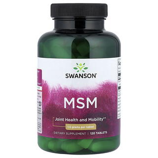 Swanson Vitamins, MSM, 1500 mg, 120 comprimidos