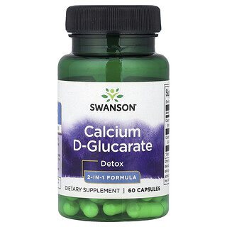 Swanson Vitamins, D-glucarato de calcio, 60 cápsulas (250 mg por cápsula)