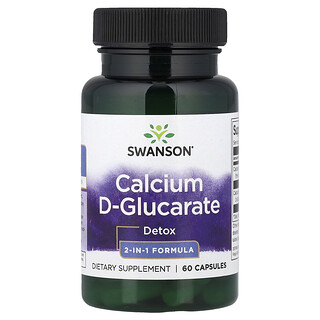 Swanson Vitamins, D-glucarato de calcio, 60 cápsulas (250 mg por cápsula)
