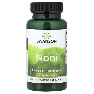 Swanson Vitamins, Noni, 60 cápsulas (500 mg por cápsula)