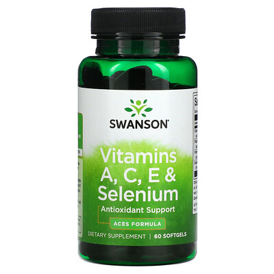 

Swanson Vitamin A C E & Selenium 60 Softgels