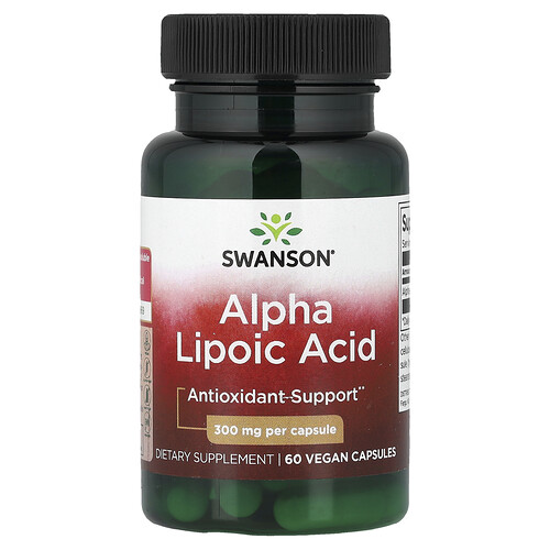 Swanson Vitamins, Alpha-Liponsäure, 300 mg, 60 vegane Kapseln