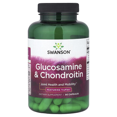 Swanson Vitamins, Glucosamina y condroitina, 90 cápsulas