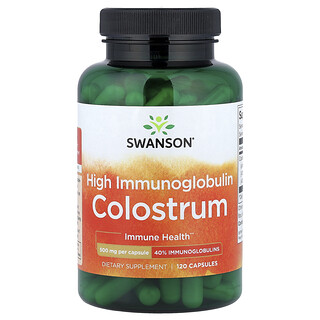 Swanson Vitamins, High Immunoglobulin Colostrum, 120 Capsules (500 mg per Capsule)