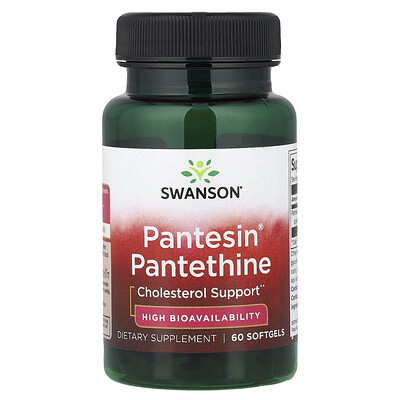 Swanson Vitamins, Pantesin®, Pantetina, 60 cápsulas blandas (300 mg por cápsula blanda)