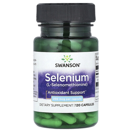 Swanson Vitamins, Selenium, 200 mcg, 120 Capsules