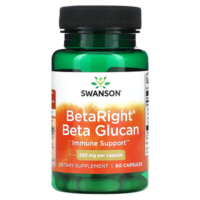 

Swanson BetaRight Beta Glucan 250 mg 60 Capsules