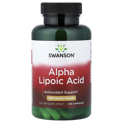 Swanson Vitamins, Ácido alfa-lipoico, 300 mg, 120 cápsulas