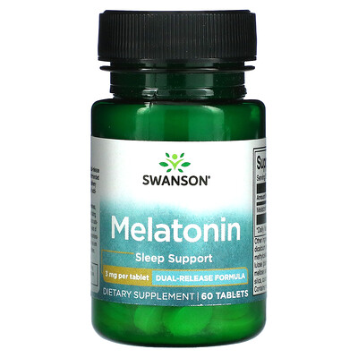 

Swanson Melatonin 3 mg 60 Tablets