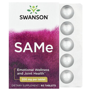 Swanson Vitamins, SAMe, 200 mg, 60 Tablet