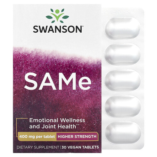 Swanson Vitamins, SAMe, 400 mg, 30 Tabletten