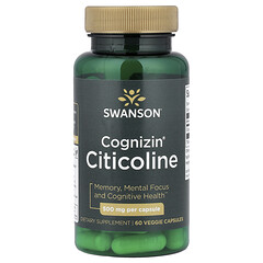 Cognizin®, цитиколін, 60 вегетаріанських капсул (500 мг в 1 капсулі)