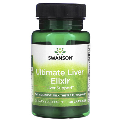 

Swanson Ultimate Liver Elixir with Siliphos Milk Thistle Phytosome 30 Capsules