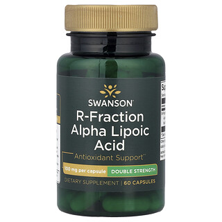 Swanson Vitamins, Ácido Tióctico R-Fration, 100 mg, 60 Cápsulas