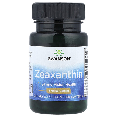 Swanson Vitamins, Zeaxanthin, 4 mg, 60 Softgels