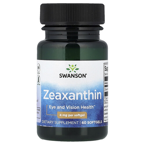 Swanson Vitamins, Zeaxanthin, 4 mg, 60 Weichkapseln