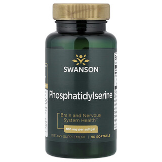 Swanson Vitamins, Phosphatidylserine, 100 mg, 90 Softgels