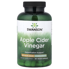Яблучний оцет, підвищена ефективність, 180 веганських капсул (625 мг у капсулі)
