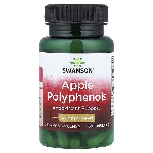 Swanson Vitamins, Apfelpolyphenole, 125 mg, 60 Kapseln