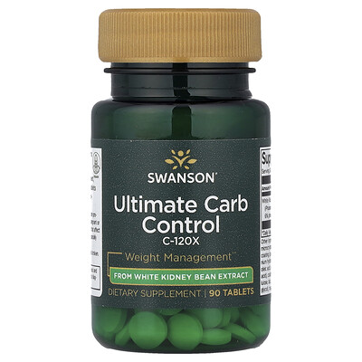 Swanson, Ultimate Carb Control C-120X, 90 comprimidos (33,3 mg por comprimido)