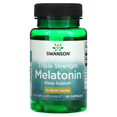 

Swanson Triple Strength Melatonin 10 mg 60 Capsules