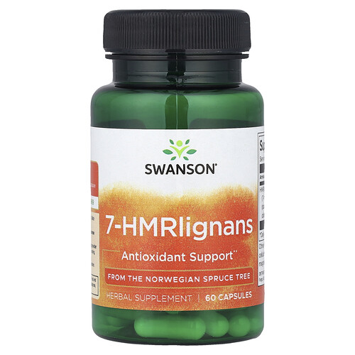 Swanson Vitamins 7-HMRlignans, 60 Capsules (40 mg per Capsule)