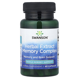 Swanson Vitamins, Herbal Extract Memory Complex, 60 Capsules