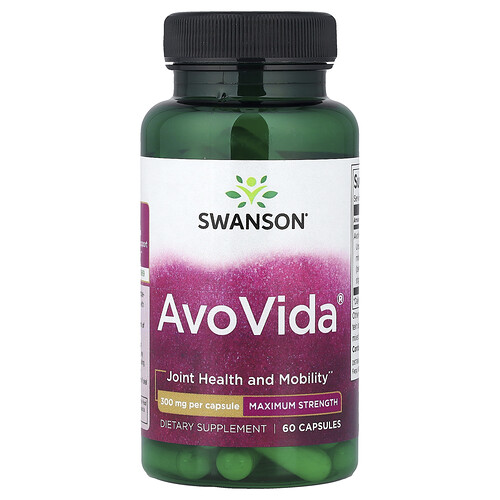 Swanson Vitamins, AvoVida®, Maximum Strength, 300 mg, 60 Capsules