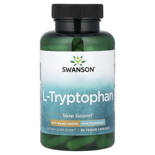 Swanson Vitamins, L-Tryptophan, 500 mg, 90 pflanzliche Kapseln