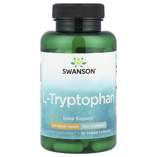 Swanson Vitamins, L-triptofan, 500 mg, 90 vegetarijanskih kapsula