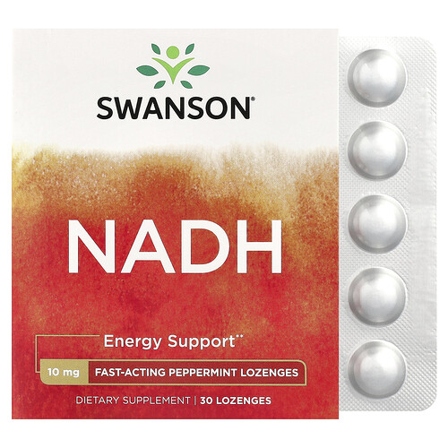 Swanson Vitamins, NADH, Pfefferminze, 10 mg, 30 Lutschtabletten