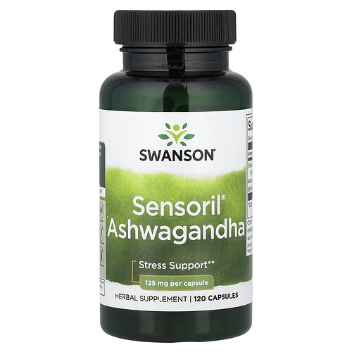 Swanson, Sensoril Ashwagandha, 125 mg, 120 Capsules