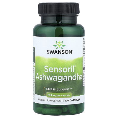 Swanson Vitamins, Sensoril®, Ashwagandha, 125 mg, 120 cápsulas