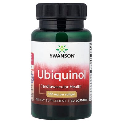Swanson, Ubiquinol, 100 mg, 60 cápsulas blandas