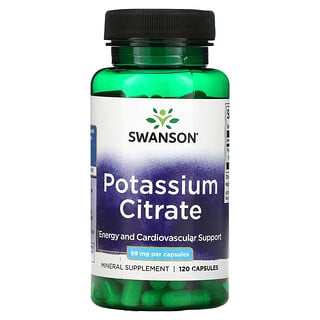 Swanson, Potassium Citrate, 99 mg, 120 Capsules
