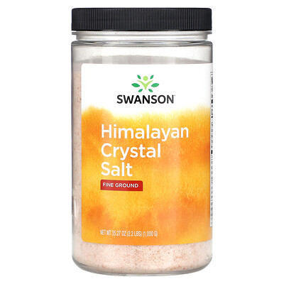 

Swanson Himalayan Crystal Salt Fine Ground 2.2 lbs (1 000 g)