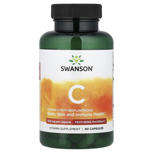 Swanson Vitamins, Vitamin C with BioFlavonoids, 90 Capsules