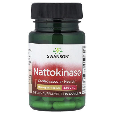 Swanson Vitamins, Natokinasa, 100 mg, 30 cápsulas