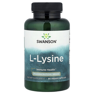 Swanson Vitamins, L-賴氨酸全素膠囊，90 粒（每粒 500 毫克）