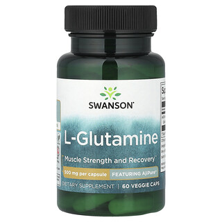 Swanson Vitamins, L-Glutamine, 500 mg, 60 Veggie Caps