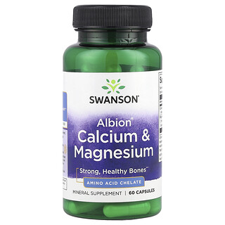 Swanson Vitamins, Albion® Calcium & Magnesium, 60 capsules