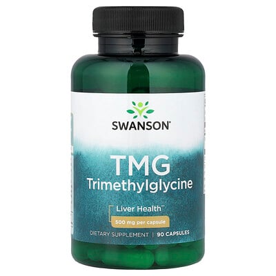 Swanson Vitamins, TMG, 500 mg, 90 cápsulas