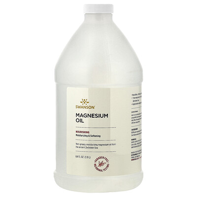 Swanson Vitamins, Aceite de magnesio, 1,9 l (64 oz. líq.)