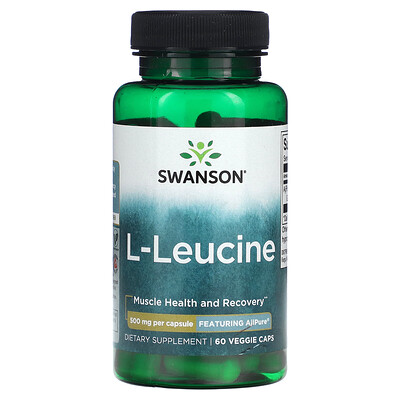 

Swanson L-Leucine 500 mg 60 Veggie Caps